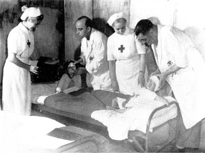 medical staff with patient